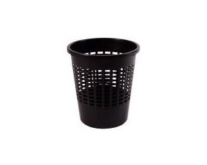 Atkritumu tvertne 12l, birojam, plastmasas, melna